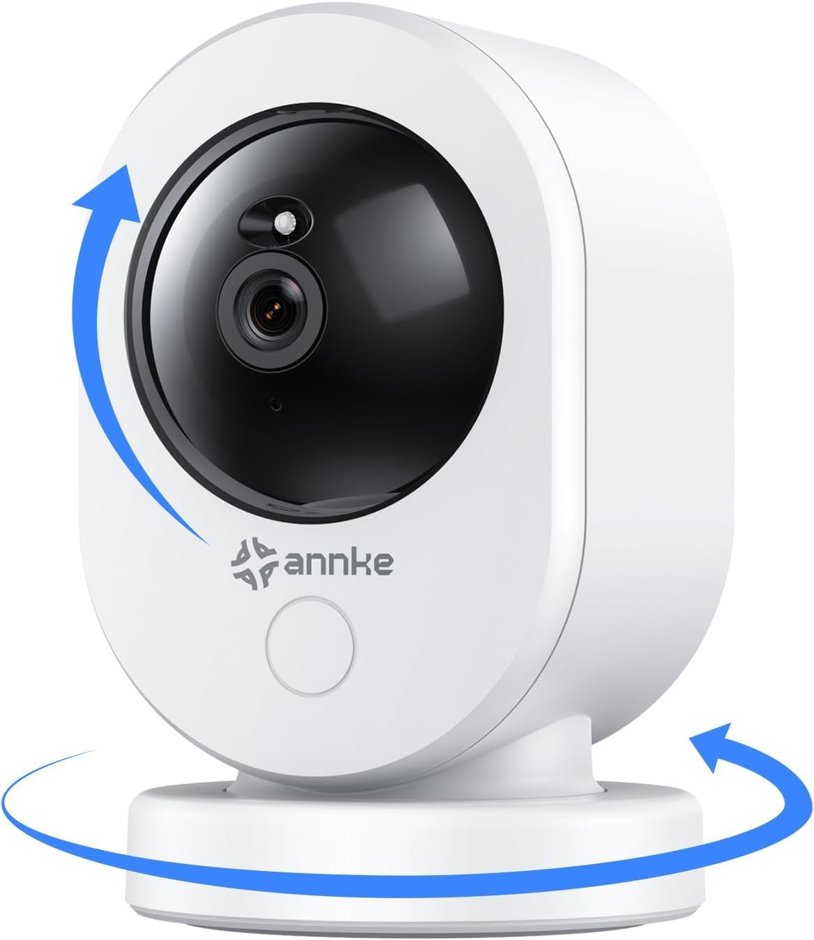 ANNKE 3.5K Indoor Security Camera 360 Pan-Tilt，2.4& 5GHz WiFi Cam 6MP Pet/Dog/Baby Camera with Phone app,2-Way Audio,Smart Human Detection, Works with