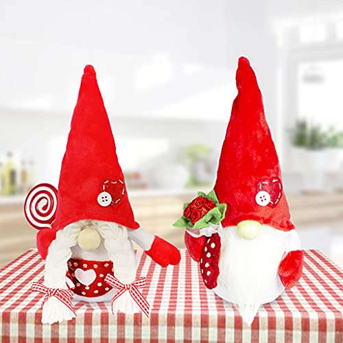 xiuginFU Paar Kerst Gnome Kerstman Handgemaakte Pluche Zweedse Doll Kawaii Vakantie Cadeau voor Kerstdecoratie voor… - Image 7