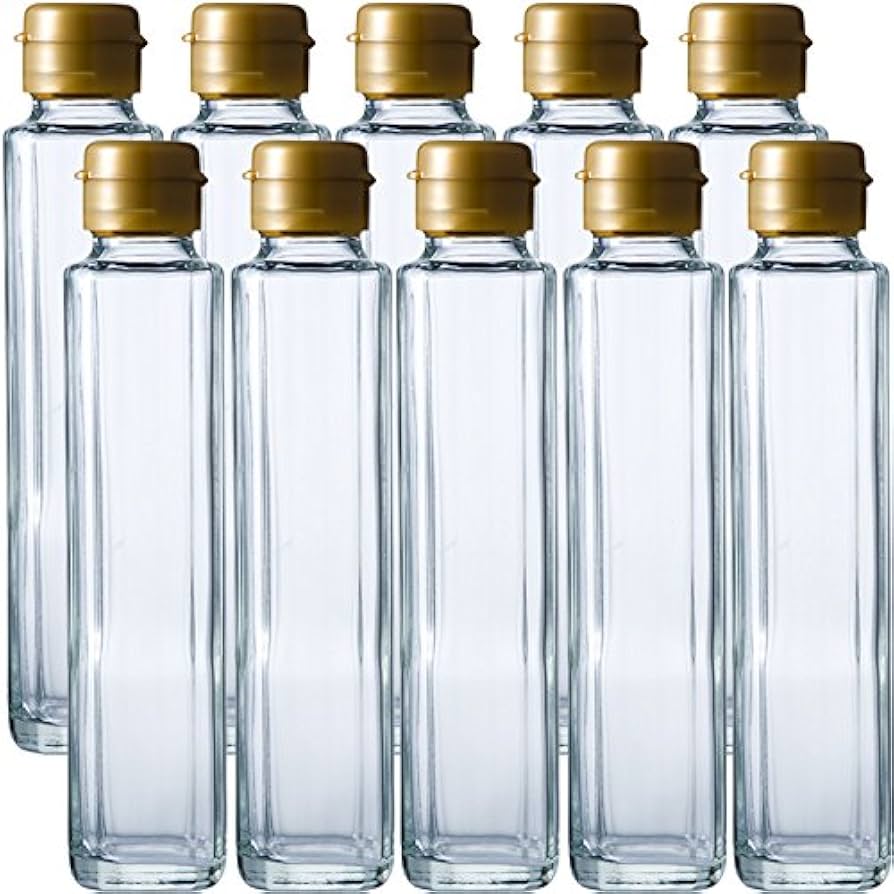 Amazon | GO150B タレ・ドレッシング瓶 -10本セット- (（ふた）金O穴
