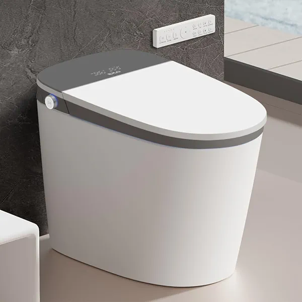 EPLO Smart Toilet Bidet with Auto Open Close,1000 Gram MaP Flush Score,Foam Dispenser, ADA Comfort Height, Blackout Flush,Auto Flush,Heated Seat,One Piece Elongated Toilet with Tank Built in U8MAX