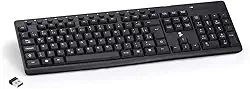 5+ Teclado Sem Fio 5+ Office TW-500 2.4GHz Preto