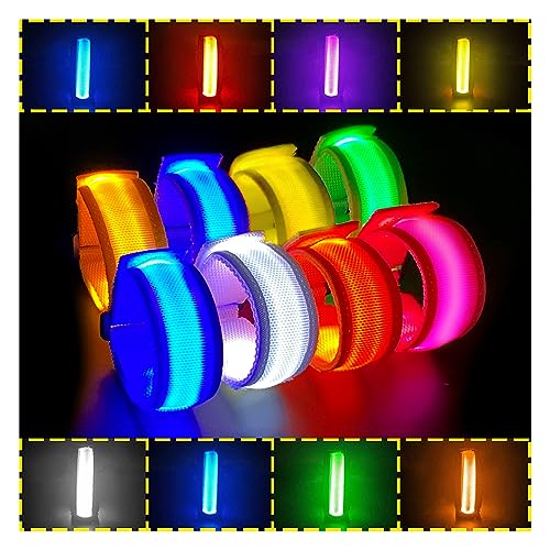 Bracelet LED EKKONG lumineux pour festival et sport nocturne