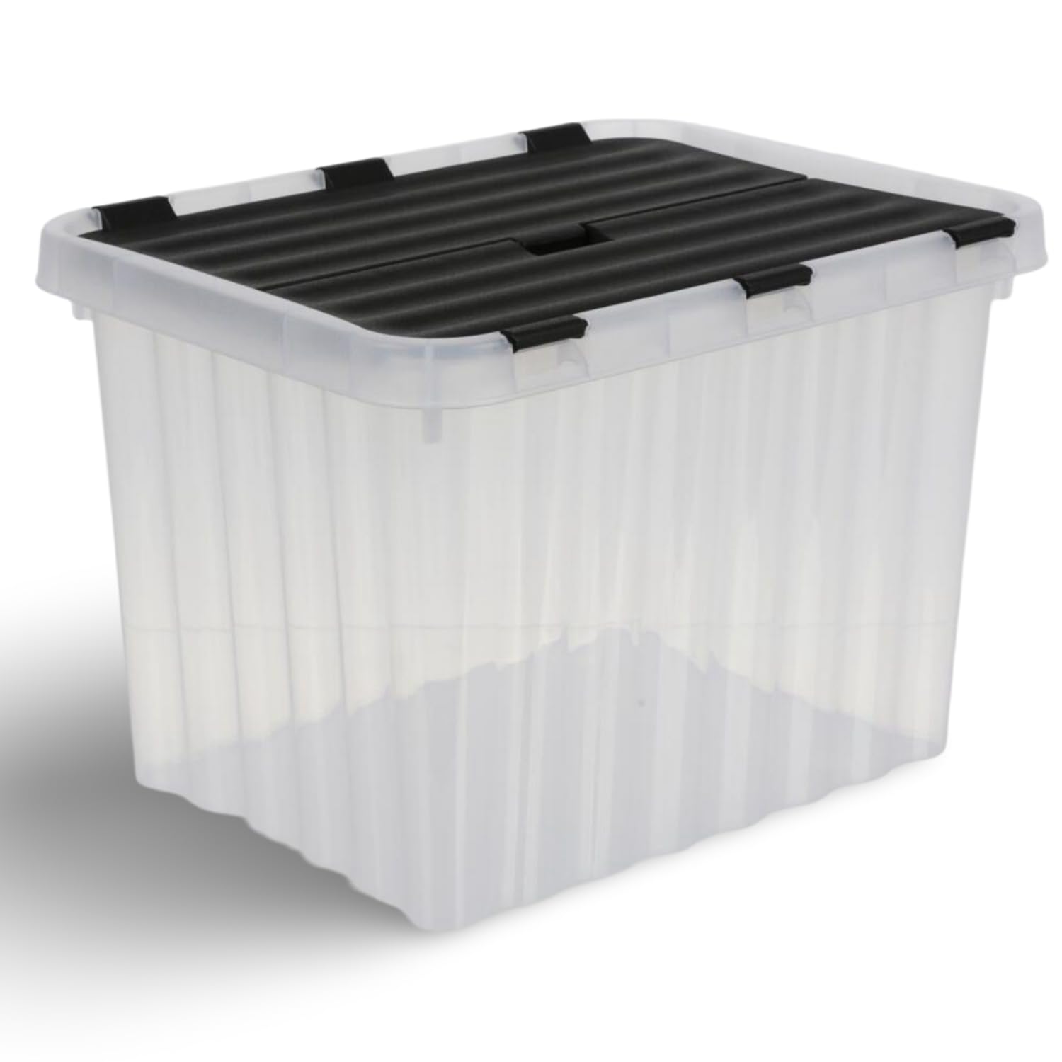Aufbewahrungsbox 10 Liter mit Deckel 15 Stk. Kunststoff Stapelbox Organizer | Jelenia Plast, 30x23x20 cm, Ordnungsbox, Aufbewahrungskiste, Deckelbox, stapelbar, Haushalt, Keller, langlebig, vielseitig