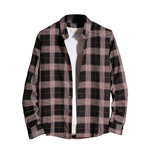 チェックシャツ メンズ 長袖 シャツ ロング 秋 ワイシャツ 学生 大人 夏 ボタンダウン 春 男女兼用 日常 通勤 大きいサイズ おしゃれ 柔らかい ゆったり ダンガリーシャツ