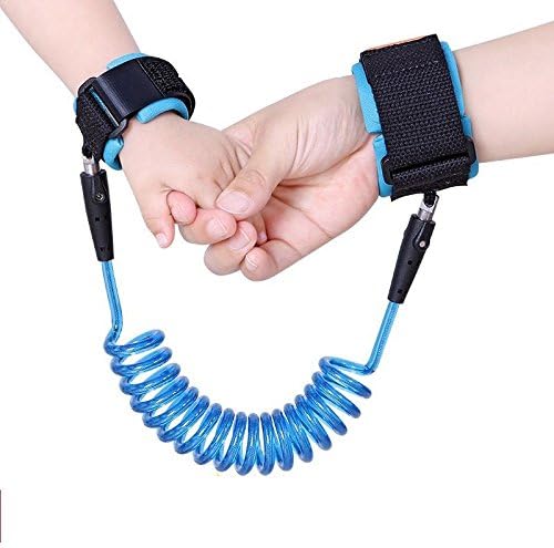 OCMall Safety Child Anti Lost Wrist Link Harness Strap Rope Leash Walking Hand Belt (Blue)