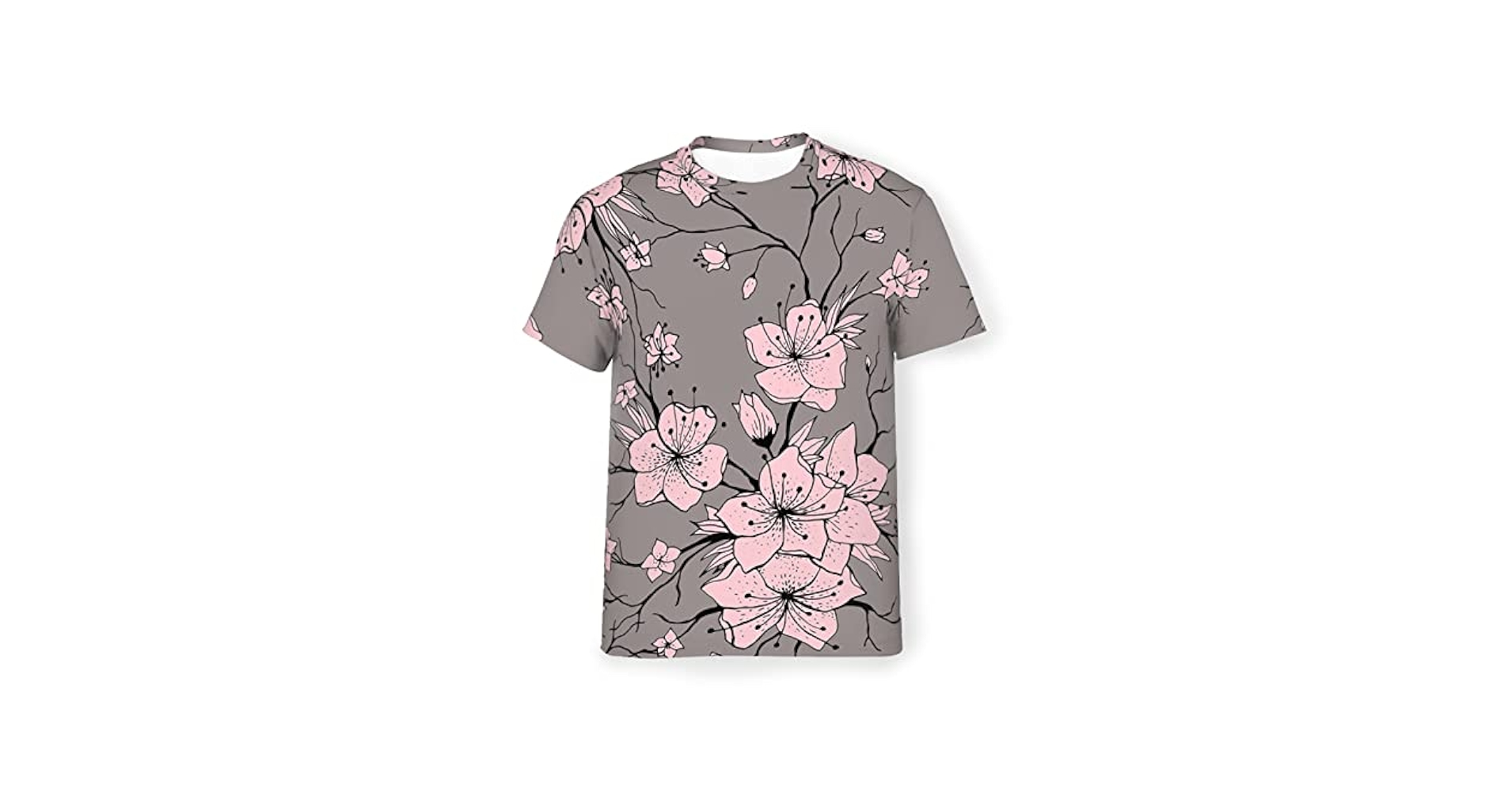 Amazon.co.jp: Tシャツ メンズ 夏服 半袖 桜 花柄 ティーシャツ