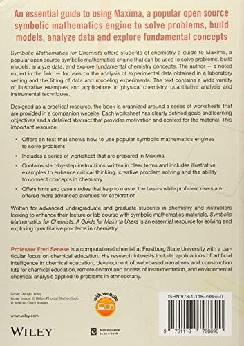 Symbolic Mathematics for Chemists: A Guide for Maxima Users - Image 2