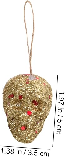 Miniatura 2 de Toyvian 30 piezas colgantes de calavera para decoración del hogar, cabezas de calavera de Halloween, decoración de Halloween, decoración de