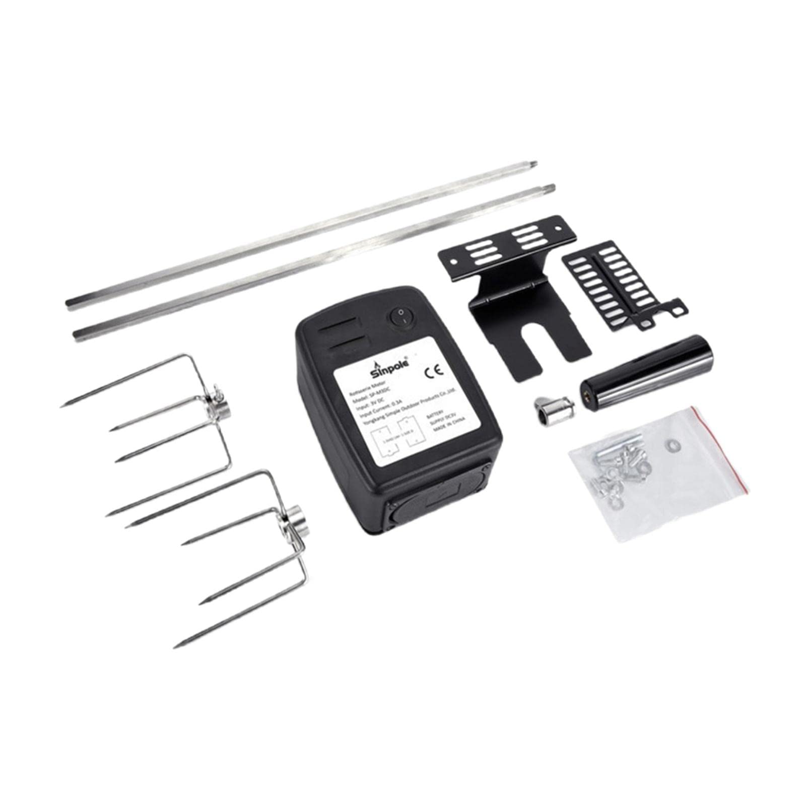 Kit Rôtissoire électrique avec Moteur pour La Maison, Le Camping et Les Accessoires de Plein Air
