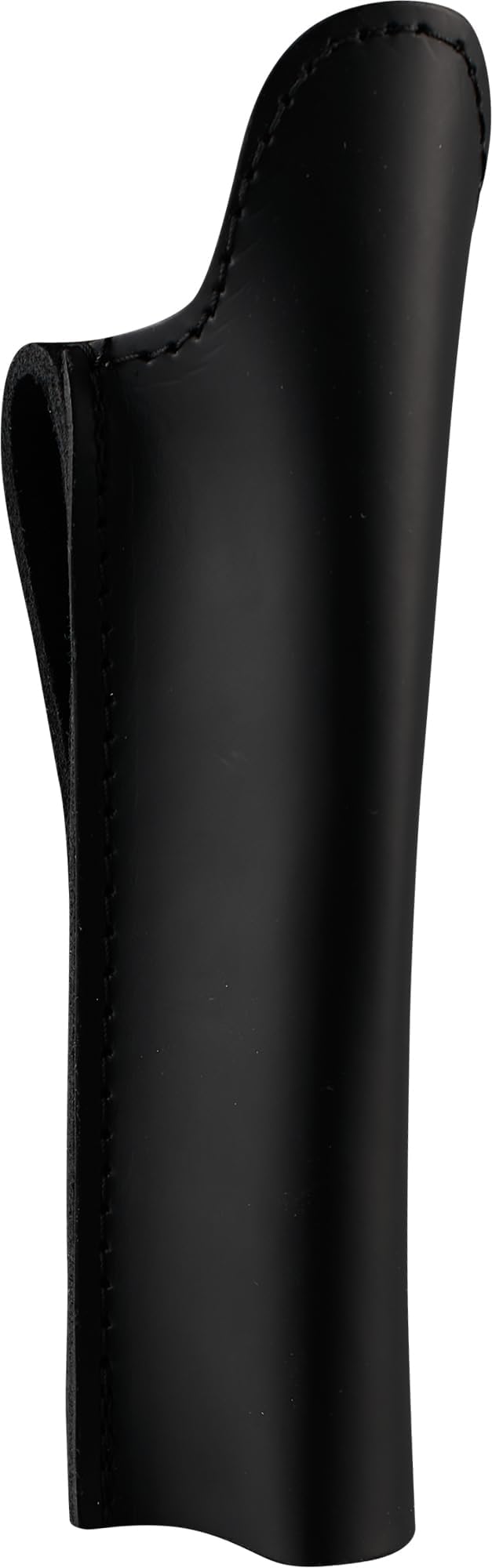 Shield Wallets Open Top Mini Mag AA Flashlight Holder, Black Leather Holster Fits 0.70 Inch Diameter Flashlight Barrels, for Duty Belts up to 2.25 Inch (Snap Back Style), Made in USA
