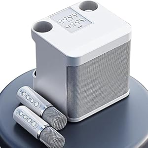 Draadloze karaokeluidspreker, Draadloze microfoonluidspreker, Karaokemachine voor volwassenen en kinderen, ingebouwde…