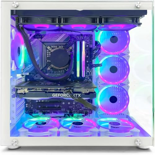 INFOMAX | PC Gamer, Ordinateur de Bureau, PC Gaming - Processeur Intel Core i7-12700KF • NVIDIA RTX 5060 Ti 16 GO • RAM DDR4 32 GO RGB• SSD 1 to • WiFi • BOÎTIER ARGB 9 VENTILOS • Watercooling – Image 3