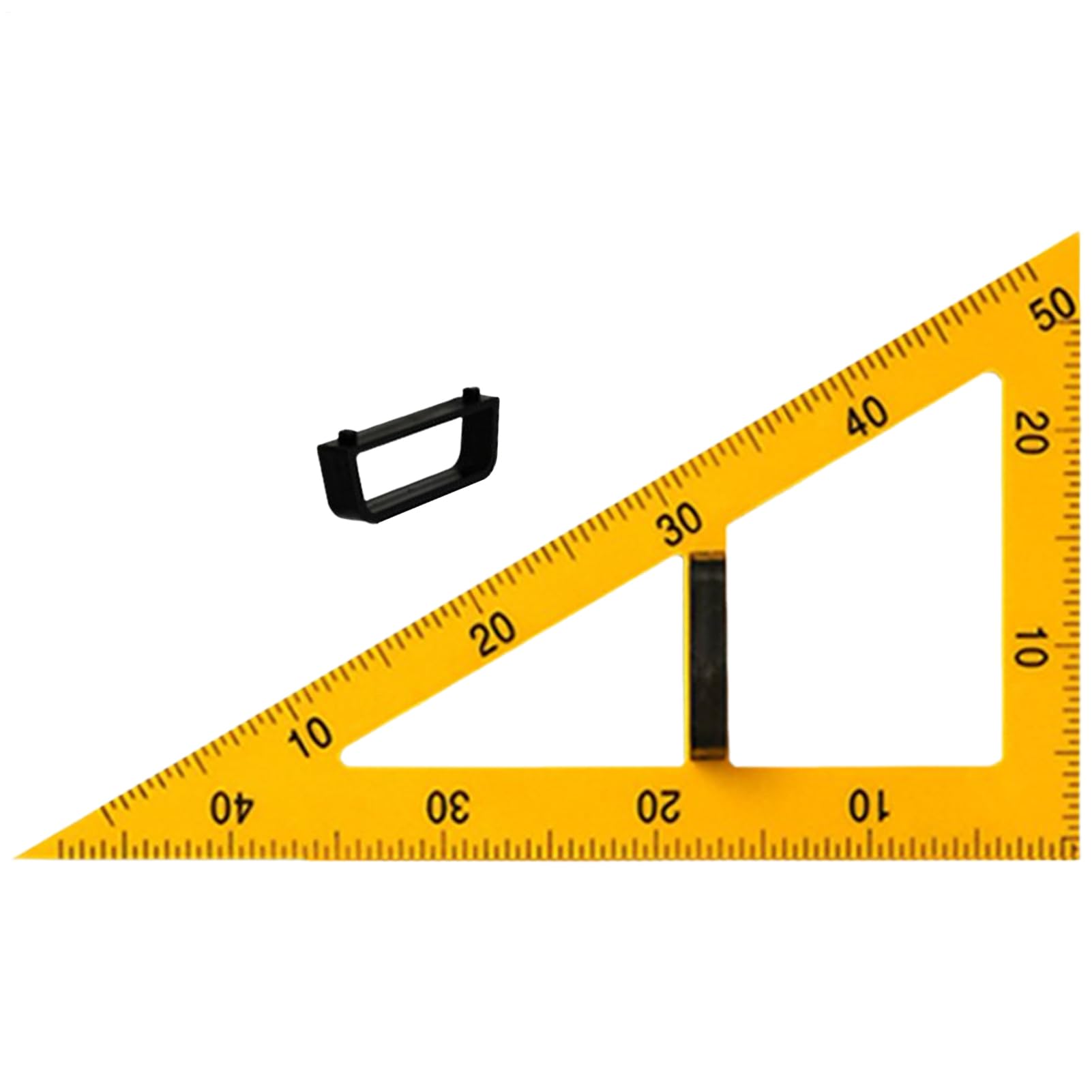 Duży Kątomierz Nauczycielski Trójkątna Linijka Geometryczna | Duża Linijka dla Nauczycieli i Szkół Do Wykorzystania w Szkole, na Kursach Matematycznych, przy Tablicy, dla Architektów,