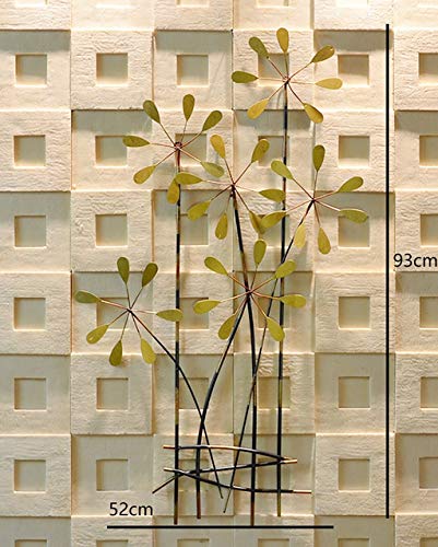 Estante de pared con forma de pétalos en hierro decorativo para salón