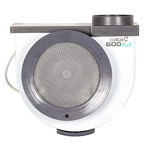 Cata 600 Plus 2 Vel Extractor centrífugo de Cocina, 105 W, 52 Decibeles, Metal, De plástico, Blanco y Gris