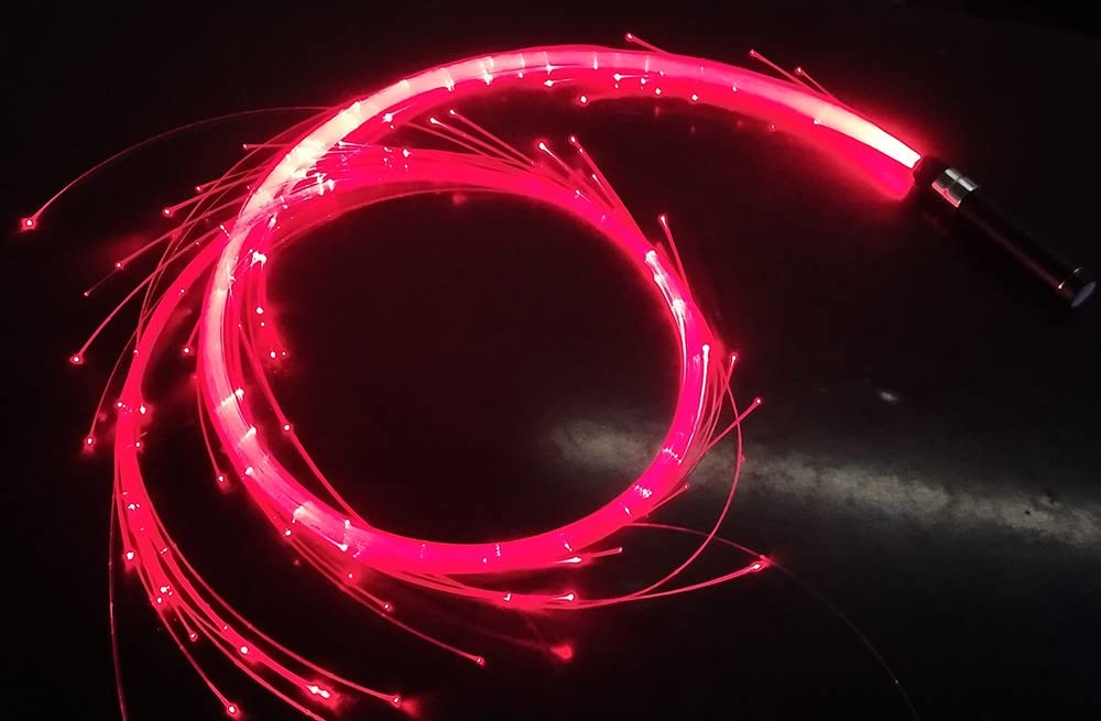 Frusta Da Ballo In Fibra Ottica A LED Frusta Da Ballo Super Bright Light Up Rave Toy per Balli, Feste, Spettacoli Di Luci, Festival Musicali EDM, Monocromatico