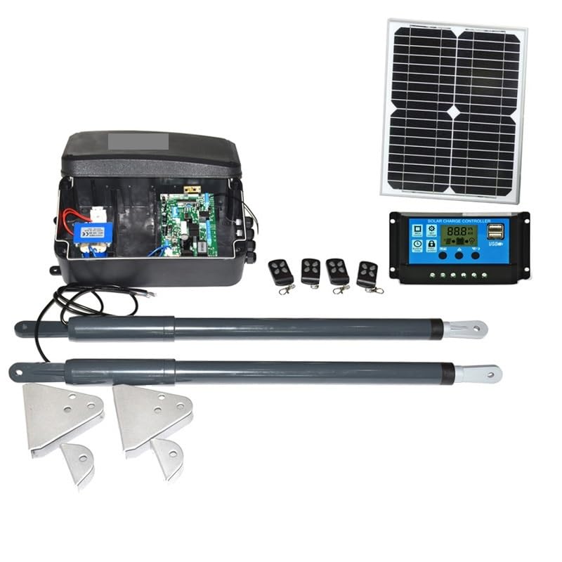 Układ słoneczny Podjazd Elektryczny siłownik liniowy 12VDC 200kg Silnik System silnika Automatyczny mechanizm otwierania bramy skrzydłowej GSM 2 piloty Podjazd mieszkaniowy(Kit 4)