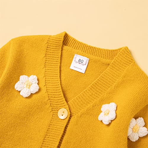 Cardigã infantil infantil unissex outono inverno manga longa cardigan tops malha infantil verão (B,