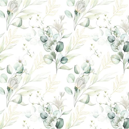 Cismmy Peel and Stick Floral Wallpaper, Removable Stick on Wallpaper