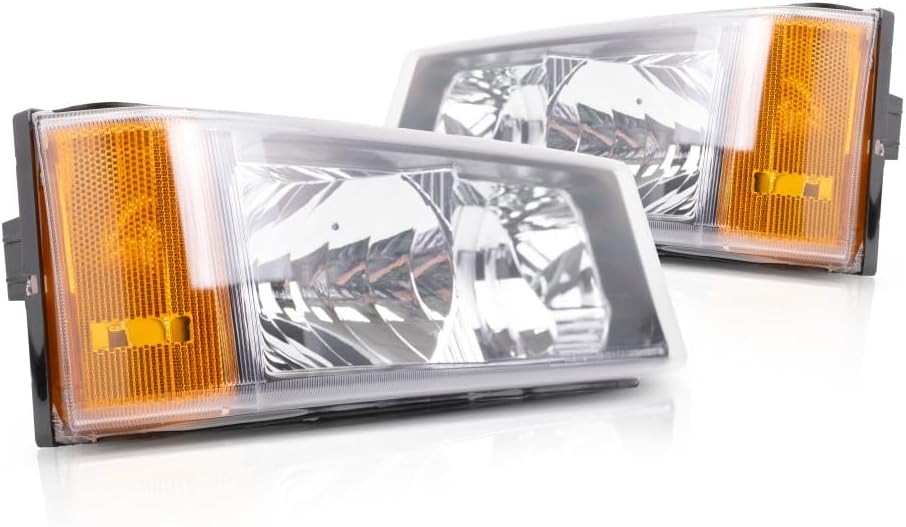 For 2002 03 04 05 2006 Chevy Avalanche Pair Park/Signal Lights Driver and Passenger Side Unit Includes Signal/Marker & Running Lamps; GM2520185 GM2521185
