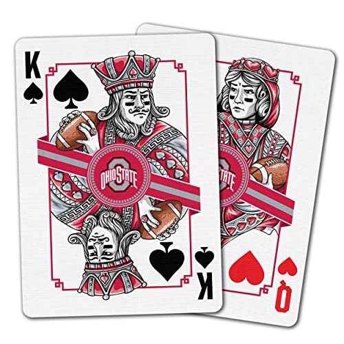 Image of YouTheFan NCAA Officially-Licensed Playing Cards - Original Artwork on All face Cards and Jokers - Team's Official Colors - Quality Linen Texture - Designed in The USA
