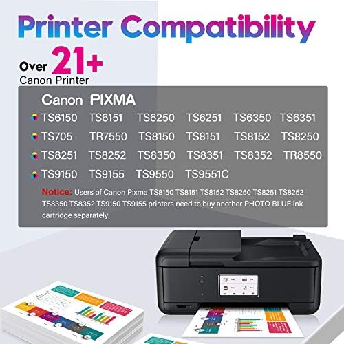 ONLYU PGI-580XXL CLI-581XXL Compatible Ink Cartridges Replacements for Canon PIXMA TS6150 TS6151 TS6250 TS6251 TS8150 TS8151 TS8250 TS8251 TS8252 TS8350 TS9150 TR7550 TS705 TR8550 TS9550 (5 pack)
