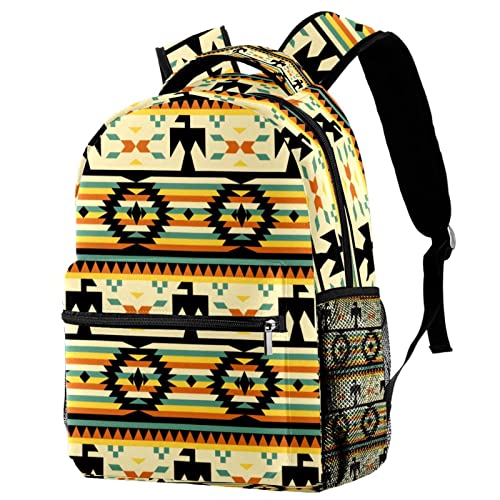 Sac à dos de voyage scolaire motif amérindien fille garçon léger
