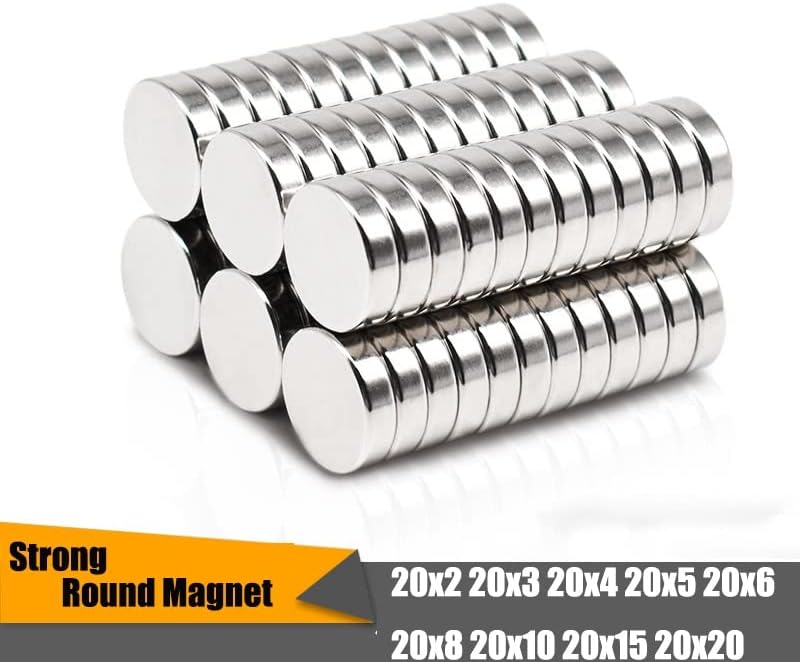 20mm Ultra Neodymium 20x3 Permanent Round Super NdFeB Magnetic Disc 20x2/3/4/5/6/8/10/15/20mm magnet(5 pcs 20x5mm)