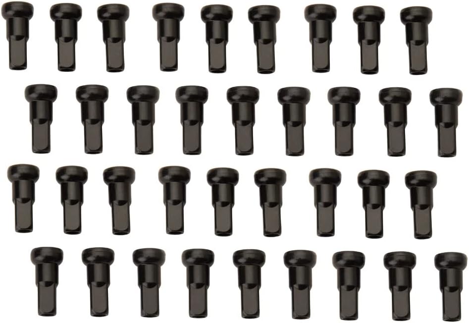 Tusk Impact Wheel Replacement Spoke Nipple Kit Rear Black