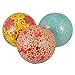 FAVOMOTO 3Pcs Orbes de Porcelana Bolas Decorativas de Coloridas Bolas Centrales de La Pieza de Cerámica Flotantes Esferas de Cerámica para para El Tazón Jarrón Cesta de Cesta de Pescado
