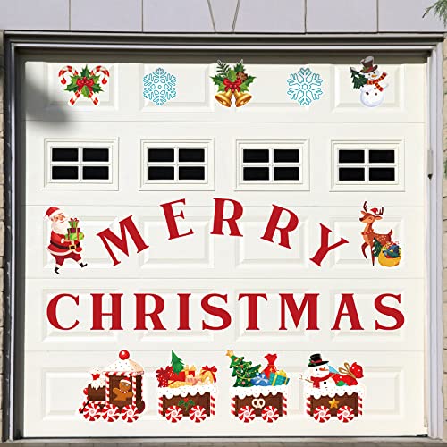 25-Piece Merry Christmas Garage Magnets