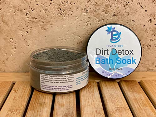 Dirt Detox Bath Soak With Charcoal, Bentonite Clay, Ginger & Sea Salt, By Diva Stuff #TOP2