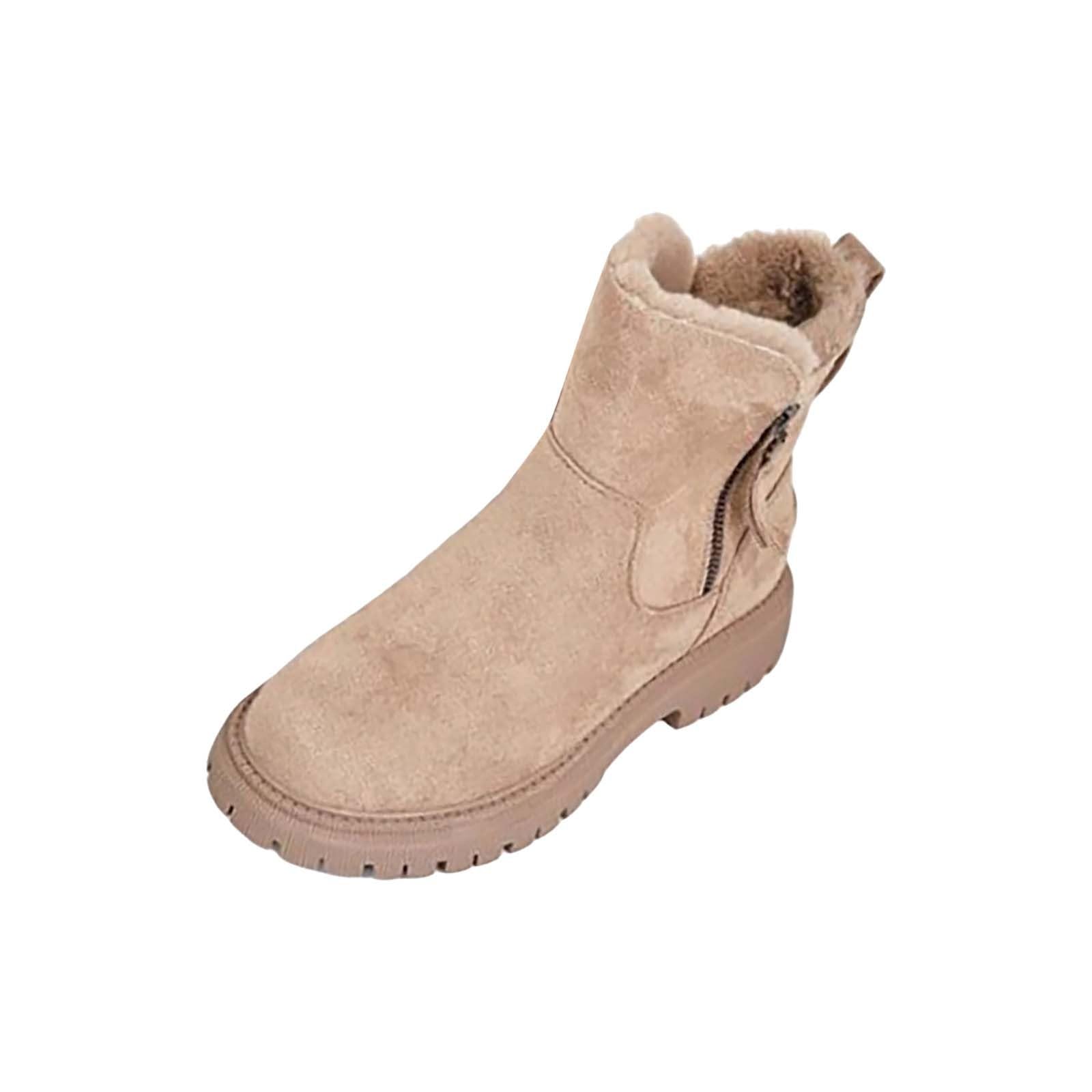 Bottines pour femme de taille 40 EU avec semelle en caoutchouc et fermeture éclair - 4