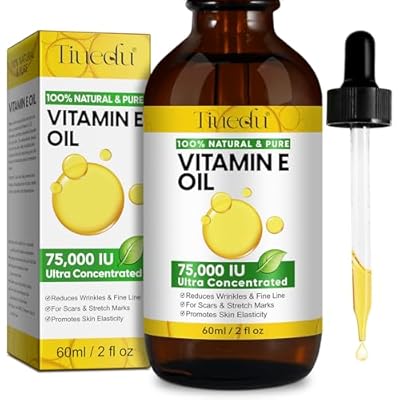 Tiuedu Natural Vitamin E Oil for Skin, 75,000 I...