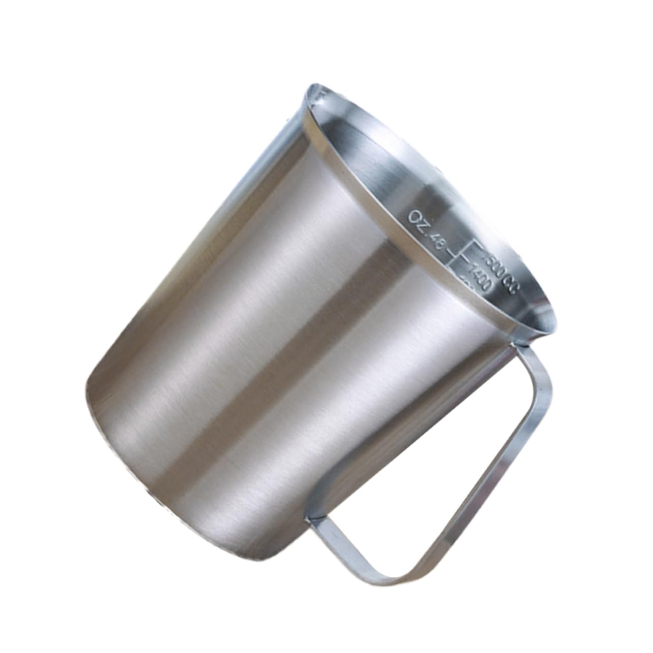 Taza Medidora de Acero Inoxidable 304 1500ml con Asa y Escala