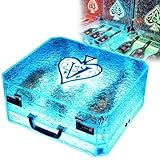 YOGAYE Champagne Bottle Carrier Case, Bottle Presenter for Night Club,3 Bottles Rechargeable LED Ace of Spade Glorifier Box,for Night Club Party,Lounge Bar