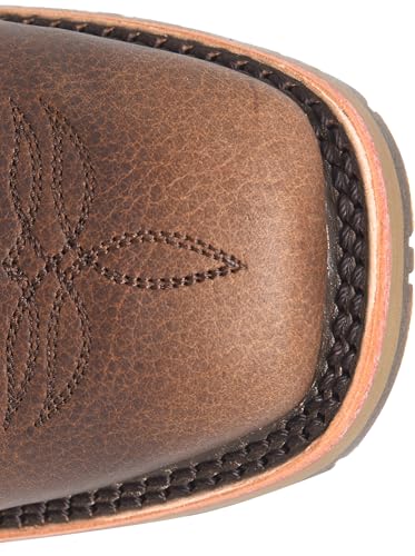 DOUBLE-H Mens 11" Soft Toe Square Toe Roper Western Boot, Premium Leather Cowboy Boots for Comfort and Style, Durable Construction3