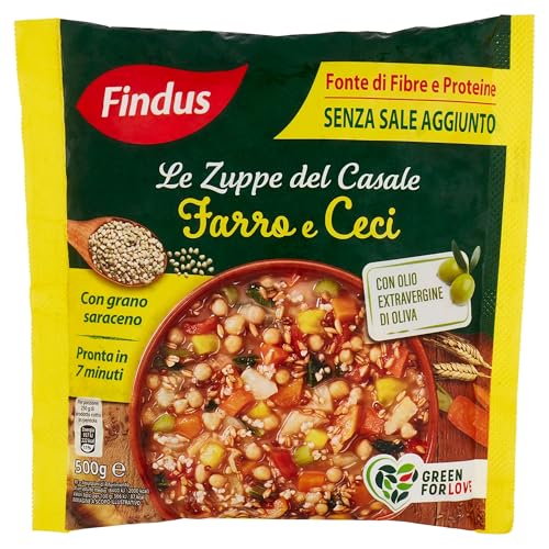 Findus Le Zuppe Del Casale Farro e Ceci, 500 g (Surgelato)