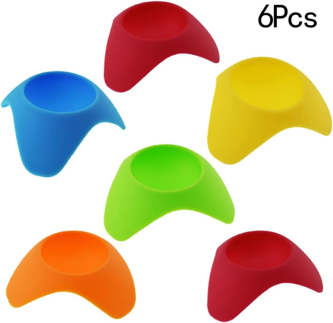 6pcs Silicone Egg Cup Holder for Soft Medium Hard Boiled Eggs