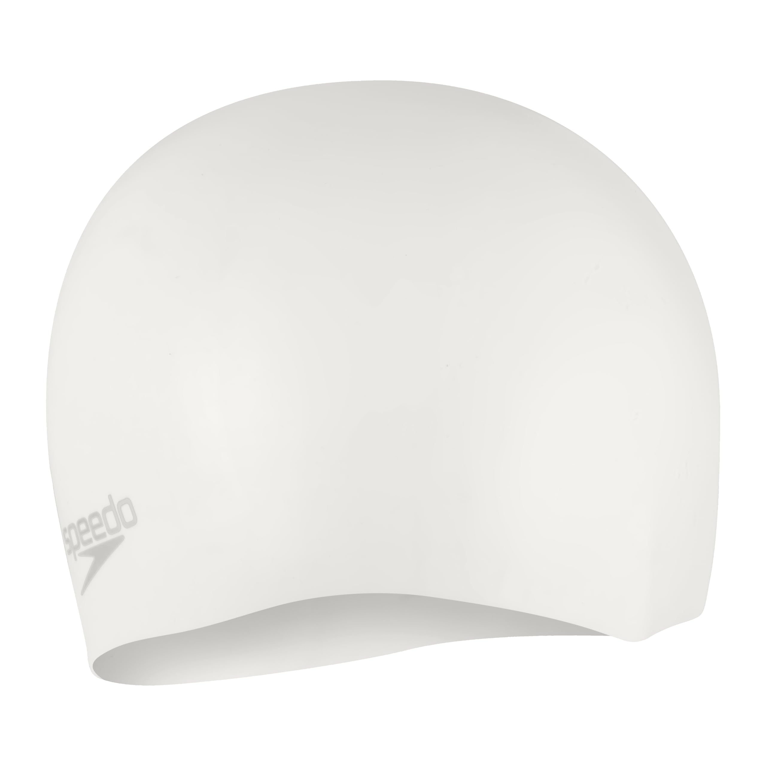 Speedo SD93C03 Swim Cap, Silicone Cap, White/Silver, F