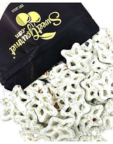 SweetGourmet Yogurt Snowflakes Pretzels | Christmas Seasonal Candy | 1