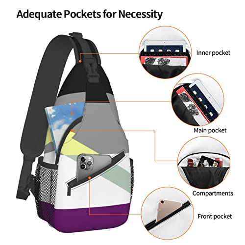 Mochila Sling de Moda Unisex para Senderismo miniatura 5