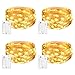 Produktbild LED Lichterkette Batterie [4 Pack], Litogo Lichterketten für Zimmer,5m 50er Micro LED Lichterkette Draht Innen Feenlichter Mini Fairy Lights Deko für Party Weihnachten Halloween Hochzeit(Warmweiß)