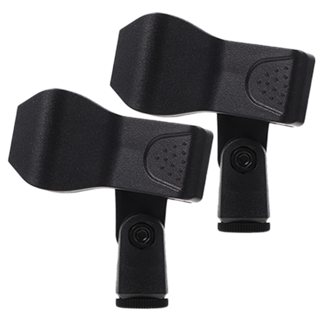 FUNOMOCYA 2Pcs Portable Mic Clips Durable Microphone Holders for Convenient Use Lightweight Design for Streaming and Recording Reliable Mic Clamp for Various