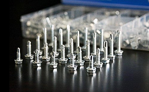 Tornillos autoperforantes cabeza hexagonal 200 pcs miniatura 5