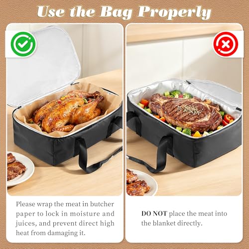 Manta para asado aislante para reposar carne miniatura 6
