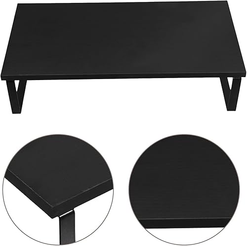 Miniatura 5 de DOITOOL Soporte ergonómico para monitor de computadora, soporte de mesa para impresora de escritorio estable negro para oficina, portátil, estante