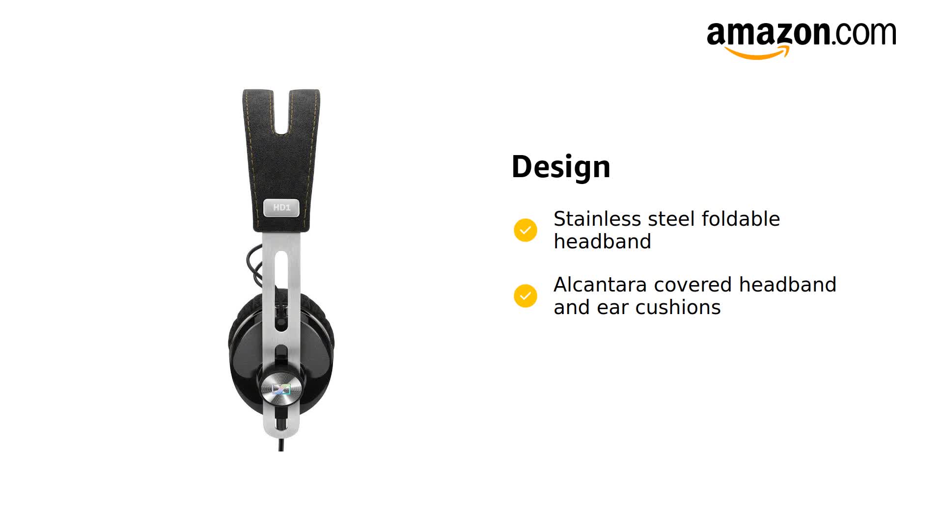 Amazon.com: Sennheiser HD1 On-Ear Headphones for Apple Devices
