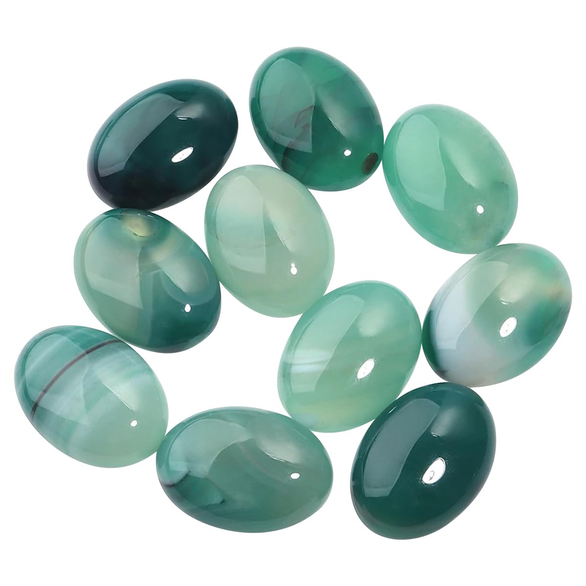 Perles cabochons ovales naturelles 18x25mm pour remplacer et sertir vos pierres manquantes