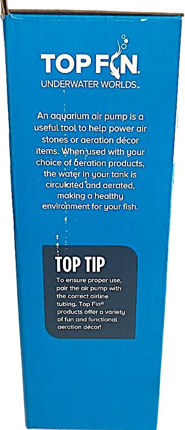 Top Fin Aquarium Air-3000 Pump. Ideal for Up to 75 Gallon Aquariums.